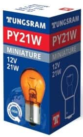 Автолампа Tungsram Standard PY21W BAU15s 21 W помаранчева 105610K