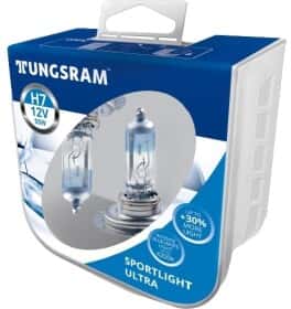 Автолампа Tungsram Sportlight Ultra H7 PX26d 55 W прозоро-блакитна 58520SBU2PL