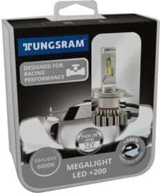 Автолампа Tungsram Megalight LED +200 H4 P43t 24 W 604302K