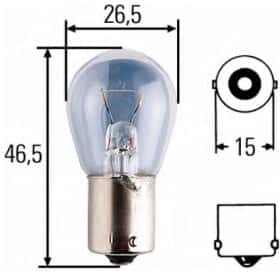 Автолампа Behr Hella R18W BA15s 18 W светло-голубая 8GA002072121