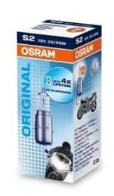 Автолампа Osram S2 BA20d 35 W прозора 64327
