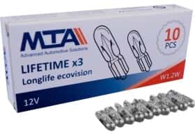Автолампа MTA W1,2W безцокольна 1,2 W прозора 82130MC1