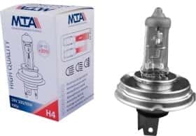 Автолампа MTA H4 P45t 90 W 100 W прозора 84215HBC1