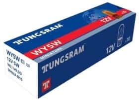 Автолампа Tungsram Basic WY5W W2,1x9,5d 5 W оранжевая 501na
