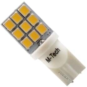 Автолампа M-TECH W5W W2,1x9,5d 1,3 W LB021W