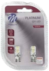 Автолампа M-TECH Platinum W5W W2,1x9,5d 2,1 W TULB801W