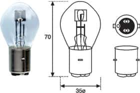 Автолампа Bosch S1 25 W світло-блакитна 1987302106 Автолампа Bosch S1 25 W світло-блакитна 1987302106