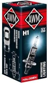 Автолампа Awm H1 P14,5s 55 W прозрачная 410300001