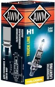 Автолампа Awm H1 P14,5s 70 W прозрачная 410300016