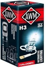Автолампа Awm H3 PK22s 55 W прозрачная 410300002