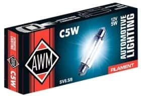 Автолампа Awm C5W SV8,5-8 5 W прозрачная 410300015
