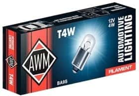 Автолампа Awm T4W BA9s 4 W прозрачная 410300008