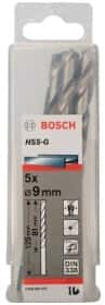 Набір свердл Bosch спіральних по металу 2608595075 9 мм  5 шт.