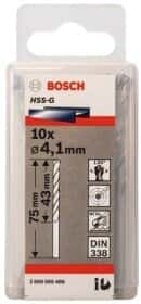 Набор сверл Bosch спиральных по металлу 2608585486 4.1 мм 10 шт. Набор сверл Bosch спиральных по металлу 2608585486 4.1 мм 10 шт.