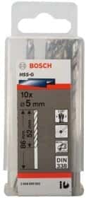 Набор сверл Bosch спиральных по металлу 2608595062 5 мм 10 шт.