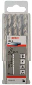 Набор сверл Bosch спиральных по металлу 2608595070 7 мм 10 шт.