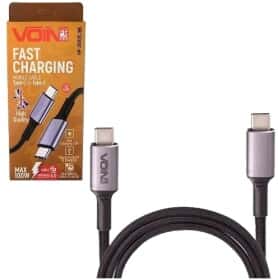Кабель Voin VP-3502CBK USB type-C - USB type-C 2 м Кабель Voin VP-3502CBK USB type-C - USB type-C 2 м