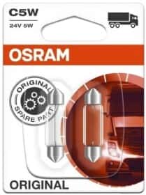 Автолампа Osram Original C5W SV8,5-8 5 W прозора 642302B