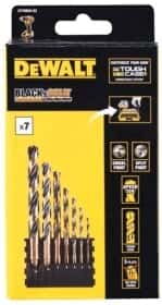 Набір свердл DeWALT спіральних по металу Black&Gold DT70829 3-12 мм 7 шт.