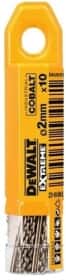 Набір свердл DeWALT спіральних по металу Extreme Industrial Cobalt DT4918 2 мм 10 шт.