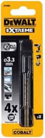 Набор сверл DeWALT спиральных по металлу Extreme Industrial Cobalt DT4960 3.3 мм 2 шт.