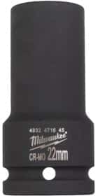 Торцевая головка Milwaukee Shockwave 4932471645 22 мм 3/4"