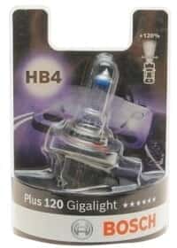 Автолампа Bosch Gigalight Plus 120 HB4 P22d 51 W прозрачная 1987301132