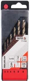 Набор сверл Yato спиральных по металлу YT-41602 2-8 мм 6 шт.