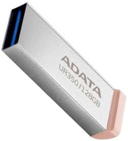 Флешка Adata UR350 Silver-Beige 128 ГБ Флешка Adata UR350 Silver-Beige 128 ГБ