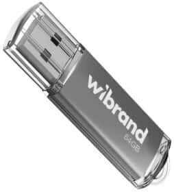 Флешка Wibrand Cougar Silver 64 ГБ