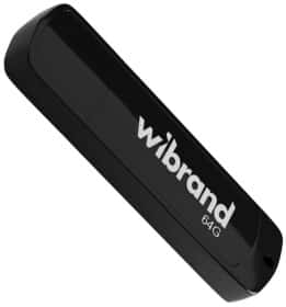 Флешка Wibrand Grizzly Black 64 ГБ