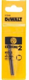 Набор сверл DeWALT спиральных по металлу Extreme 2 DT5040 3.3 мм 2 шт.