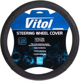 Чехол на руль Vitol B 402 кожа цвет черный