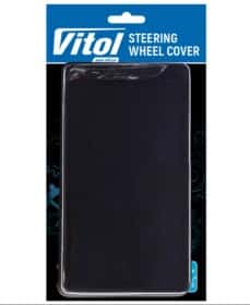 Обплетення на кермо Vitol VSF-H68/3 шкіра з перфорацією з 3 швами колір чорний