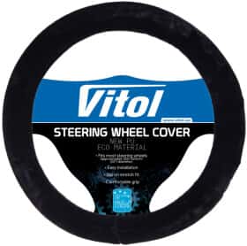 Чехол на руль Vitol R 1210004 мех цвет черный Чехол на руль Vitol R 1210004 мех цвет черный