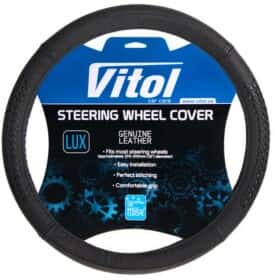 Чехол на руль Vitol B 402 кожа цвет черный