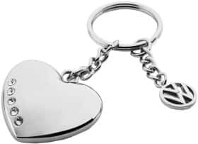 Брелок VAG Keyring with Swarovski с логотипом серый 33D087010A