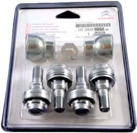 Комплект болтов-секреток с ключом Citroen / Peugeot 1606922580