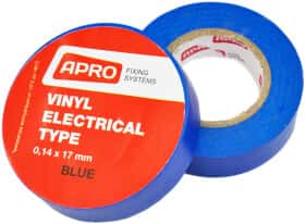 Ізоляційна стрічка Apro et25blue синя ПВХ 17мм x 25 м
