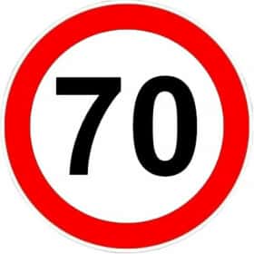 Наклейка Vitol 70 км/ч Наклейка Vitol 70 км/ч