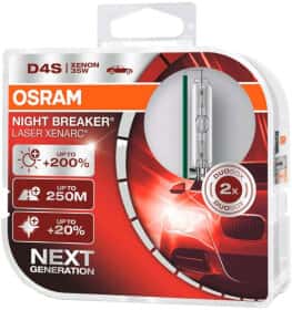 Автолампа Osram Xenarc Night Breaker Laser D4S P32d-5 35 W прозрачная 66440XNLHCB