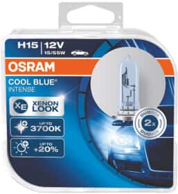 Автолампа Osram Cool Blue Intense H15 PGJ23T-1 15 W 55 W світло-блакитна 64176cbihcbduo