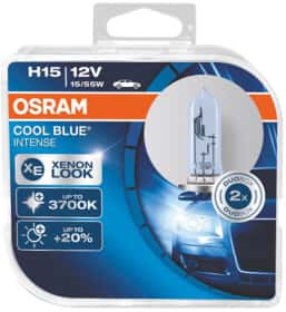 Автолампа Osram Cool Blue Intense H15 PGJ23T-1 15 W 55 W світло-блакитна 64176CBI-HCB