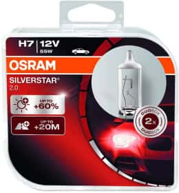 Автолампа Osram Silverstar 2.0 H7 PX26d 55 W прозора 64210SV2-HCB
