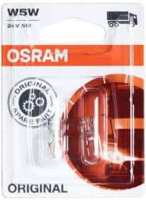 Автолампа Osram Original W5W W2,1x9,5d 5 W прозора 2845-02B