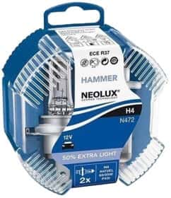 Автолампа Neolux® 50 % Extra Light H4 P43t 55 W 60 W прозрачная N472ELDUO