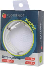 Кабель Florence MagNet FL-2202-WM USB - Micro USB 1 м Кабель Florence MagNet FL-2202-WM USB - Micro USB 1 м