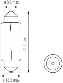 Автолампа Bosma C21W SV8,5 21 W 1765 Автолампа Bosma C21W SV8,5 21 W 1765