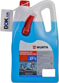 Омыватель стекла Würth Scheinbeklar Plus зимний -27 °С Омыватель стекла Würth Scheinbeklar Plus зимний -27 °С