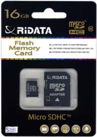 Карта памяти RiDATA microSDHC 16 ГБ
